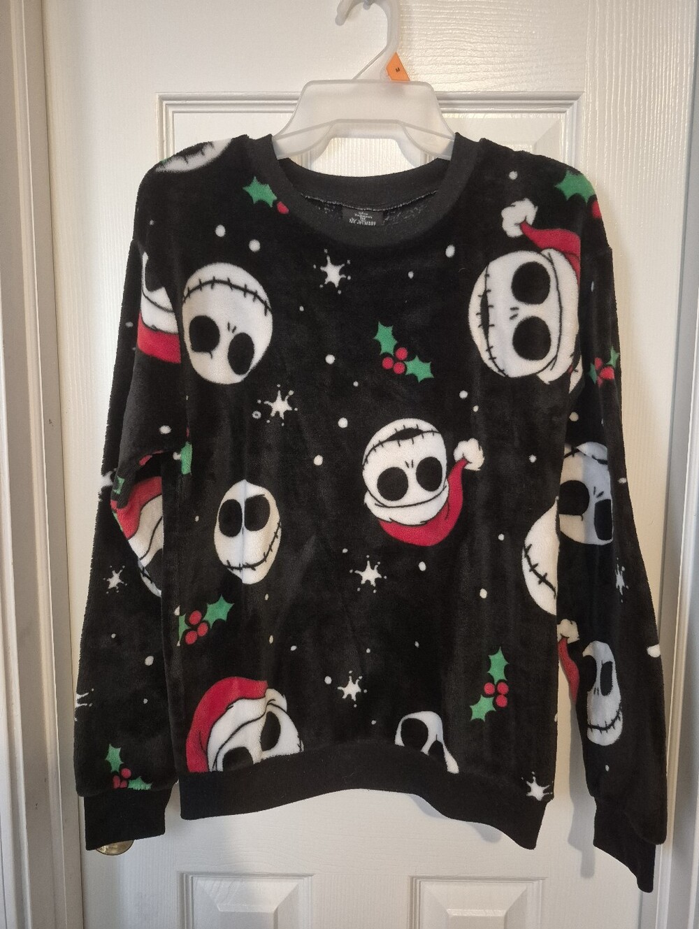 Disney Nightmare Before Christmas Holiday Sweatshirt - Black & Red